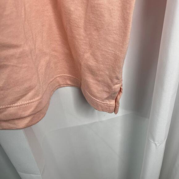 Talbots knit tee shirt t-shirt tunic peach orange plus size xxl 2x roll tab slee - Picture 7 of 16